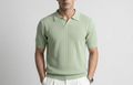 Lime Royal Knit Polo by Monscre