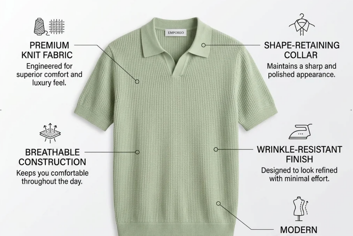 Lime Royal Knit Polo by Monscre
